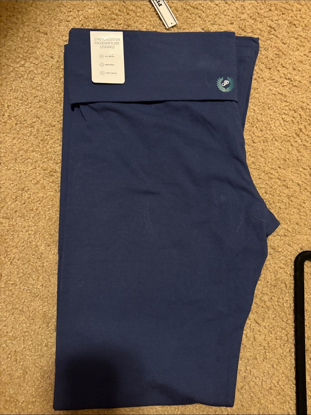 PINK Victoria's Secret Navy Athletic Foldover Shorts